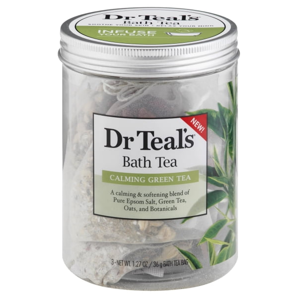 Dr Teal's Calming Green Tea Bath Tea, 3 Count