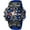 Dark Blue, variant on Men's Watches Sports Military Watches Waterproof Color Designer Large Face Digital Analog Tactical Outdoor Men's Wristwatches-Chronograph Dual Time LED Alarm Stopwatch