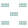thumbnail image 3 of Moyic 10 piezas de parches de flores para planchar, prácticos parches bordados autoadhesivos, suministros de emergencia para DIY, Jeans, verde Verde 5piezas Moyic CBP233664, 3 of 5