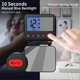 thumbnail image 4 of Travel Alarm Clock Mini Portable Lcd Digital Clock With Backlit Calendar 12/24h Temperature Makeup Mirror Small Folding Desktop Clock Battery Operated, 4 of 5