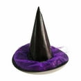 thumbnail image 2 of Zwiiyzr Halloween Kids Witch Hat for Boys Girls Women Star Print Witch Hat Decoration Witch Accessories Purple, 2 of 3