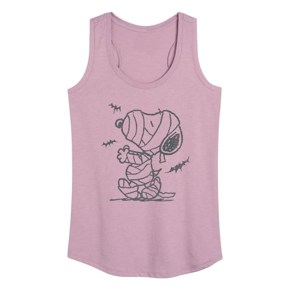Peanuts - Snoopy Mummy And Bats - Women's Racerback Tank Top