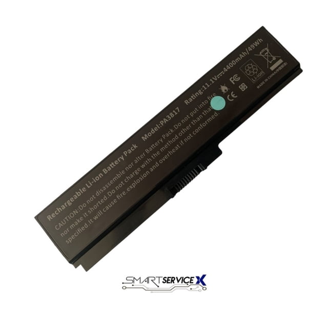 Batería Toshiba PA3817U-1BRS 11,1 V, 4400 mAh/49 Wh, negra
