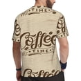 thumbnail image 2 of Wukai Coffee Time (2) Print Men's Short-Sleeved Mesh T-Shirt,Quick-Dry Short Sleeve Workout T-Shirt-X-Small, 2 of 8