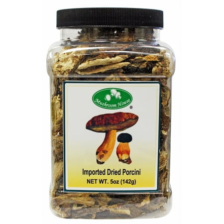 Fresh Porcini Mushrooms - Dried Porcini Mushrooms 5 oz Jar