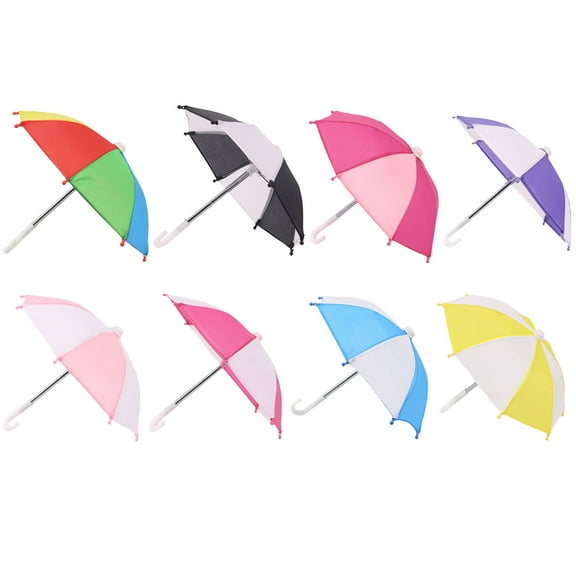 TABLZONE Umbrella For Toy Plastic Simple Design 8Pcs