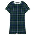 thumbnail image 3 of Clan MacLeod of Skye Tartan Graphic Women Nightgown Sleepwear Short Sleeves For Vacations Travels Nightgowns Women's Pajamas, 3 of 7