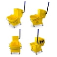 thumbnail image 4 of Mop Bucket 25 Quart | Side Press Wringer | 4 Wheels 2" | Yellow, 4 of 7