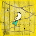 thumbnail image 3 of Grey, Jace 20x20 Black Modern Framed Museum Art Print Titled - Yellow Hue Bird 2, 3 of 5