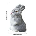 thumbnail image 2 of Easter Decorations for Home Clearance! Realistic Furry Easter Bunny Decoration Lifelike Easter Bunny Decoration Suitable For Home Photography Props Party And Collectible, 2 of 5