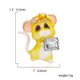 thumbnail image 4 of Broche de Animal de dibujos animados de Worallymy insignia Adorable con goteo de aceite de diamantes de imitación ropa para banquete de fiesta decoración de bufanda BC18Y1038-2 Worallymy JD735811151, 4 of 7