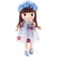 thumbnail image 1 of Kawaii Stuffed Soft Flower Girl Plush Toy Doll Girls Gift , 18 Inch ( Blue ), 1 of 5