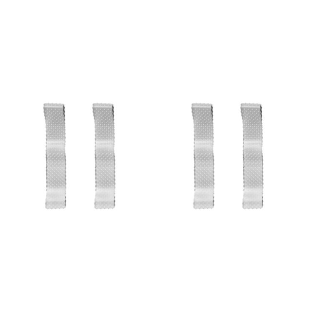 Jumpingount Banda de silicona para peluca de 2 piezas hecha de silicona para un agarre y duradero que no daña la piel Banda de agarre de peluca blanco 2Conjunto