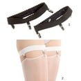 thumbnail image 3 of 2Pcs/P Womens Elastic Anti Slip Leg Garter Belt Thigh High Stocking Suspenders with 3 Clips Cosplay Costume Accessories, 3 of 8