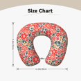 thumbnail image 5 of Salouo Small Coral Red Flowers for Memory Foam Travel Pillow,Versatile U-Shaped Pillows Memory Foam Cervical Neck Pillow Soft Washable Cover for Home Office Camping Travelling, 5 of 8