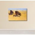 thumbnail image 2 of wall26 - Indians Simulating Buffalo by Frederic Remington - Canvas Print Wall Art Famous Painting Reproduction - 16" x 24", 2 of 5
