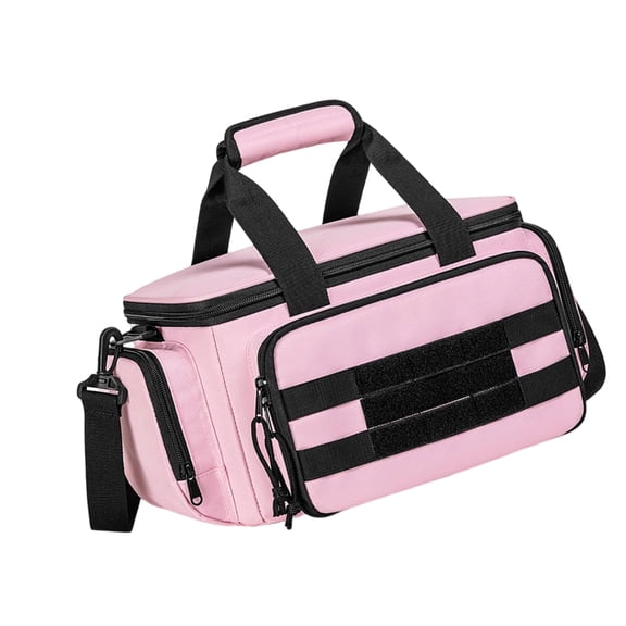 Zeiwohndc Pink 14 Inch Tool Organizers Bag Heavy Duty Nylon With Shoulder Strap