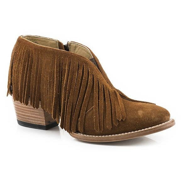 Women's Stetson Cora Suede Boots Handcrafted Brown, Size: 6.5M