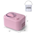 thumbnail image 2 of Costway Ice Cream Maker 1.1 QT Automatic Frozen Dessert Machine w/ Spoon Pink, 2 of 10