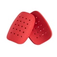 thumbnail image 2 of 4x2 Uds Mini Espinilleras De Fútbol Espinilleras Protectoras De Pantorrilla Equipo De Protección Rojo, 2 of 8