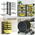 thumbnail image 6 of (2 pack) Werseon Pot Organizer Rack 8 Tiers Pots and Pans Organizer, Pot Lid Organizer for Kitchen Cabinet Cookware Organizers and Storage,Upgraded, 6 of 11