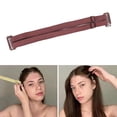 thumbnail image 4 of Bandas de estiramiento facial con pinzas Paño elástico Nylon Banda invisible para el cabello de estiramiento facial Correas de elevación - Cinturón Cinturón doble marrón Sunnimix Bandas de estiramiento facial, 4 of 8