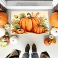 thumbnail image 2 of Fall Door Mat Outside, Pumpkin Welcome Mat for Front Door, Halloween Thanksgiving Autumn Vintage Rustic Yard Non Slip Seasonal Home Indoor Outdoor Party Decoration, 2 of 5