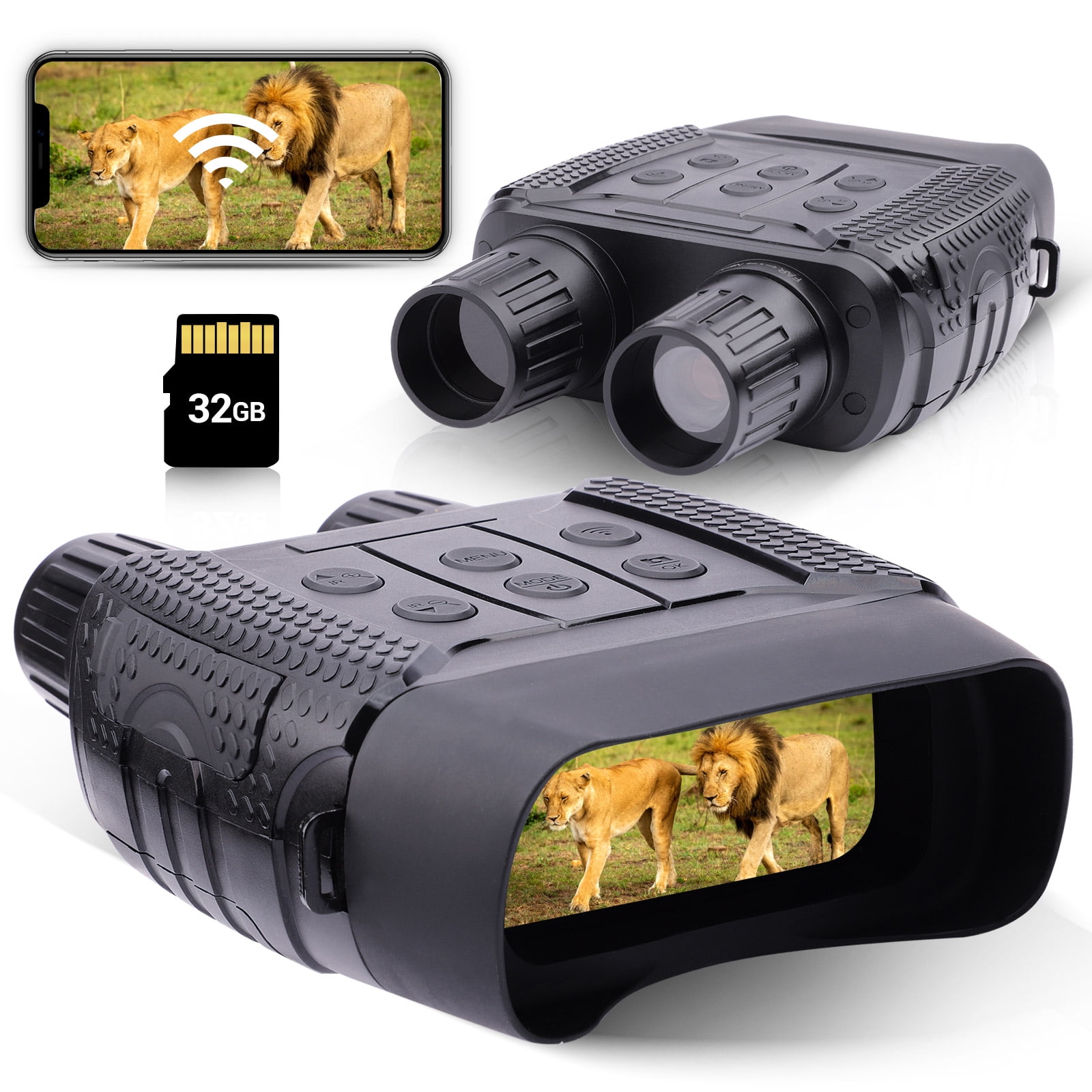 BEBANG Digital Night Vision Binoculars，2.31 inch LCD Screen 300M/980FT