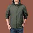 thumbnail image 6 of Mens Windbreaker Hooded Jackets Lightweight Zip Up Waterproof Jacket with Pockets Loose Fit Outdoor UV Sun Running Shirts, 6 of 8