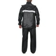 thumbnail image 3 of QTBIUQ Unisex Adult Outdoor Protective Rain And Raincoat Rain Suit Jacket and Trouser Suit Raincoat for Men and Women Black, 3 of 8