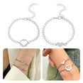 thumbnail image 2 of YIEMEEN Sun Moon Love Bracelets Relationship Bracelets for Friends Mother Daughter Gift, 2 of 20