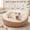 Mocha, variant on 36 Inch Large Donut Dog Bed for Big Dogs - Calming Round Pet Bed with Removable Cover, Washable Plush Faux Fur, Fits Pets up to 80 lbs, Charcoal