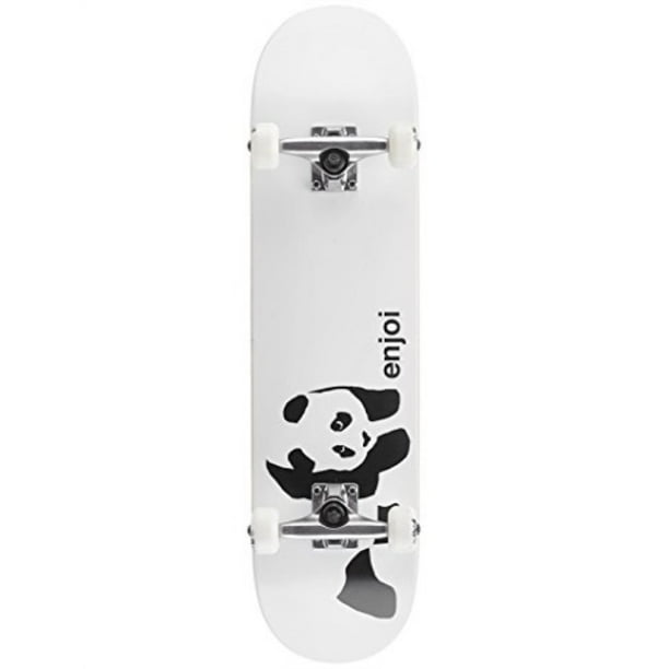 enjoi whitey panda complete skateboard white 7.75