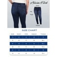 thumbnail image 6 of Alivia Ford Plus Size Jeans for Women – High Waisted Skinny Jeans for Women – 29” (20, Florence Wash), 6 of 6