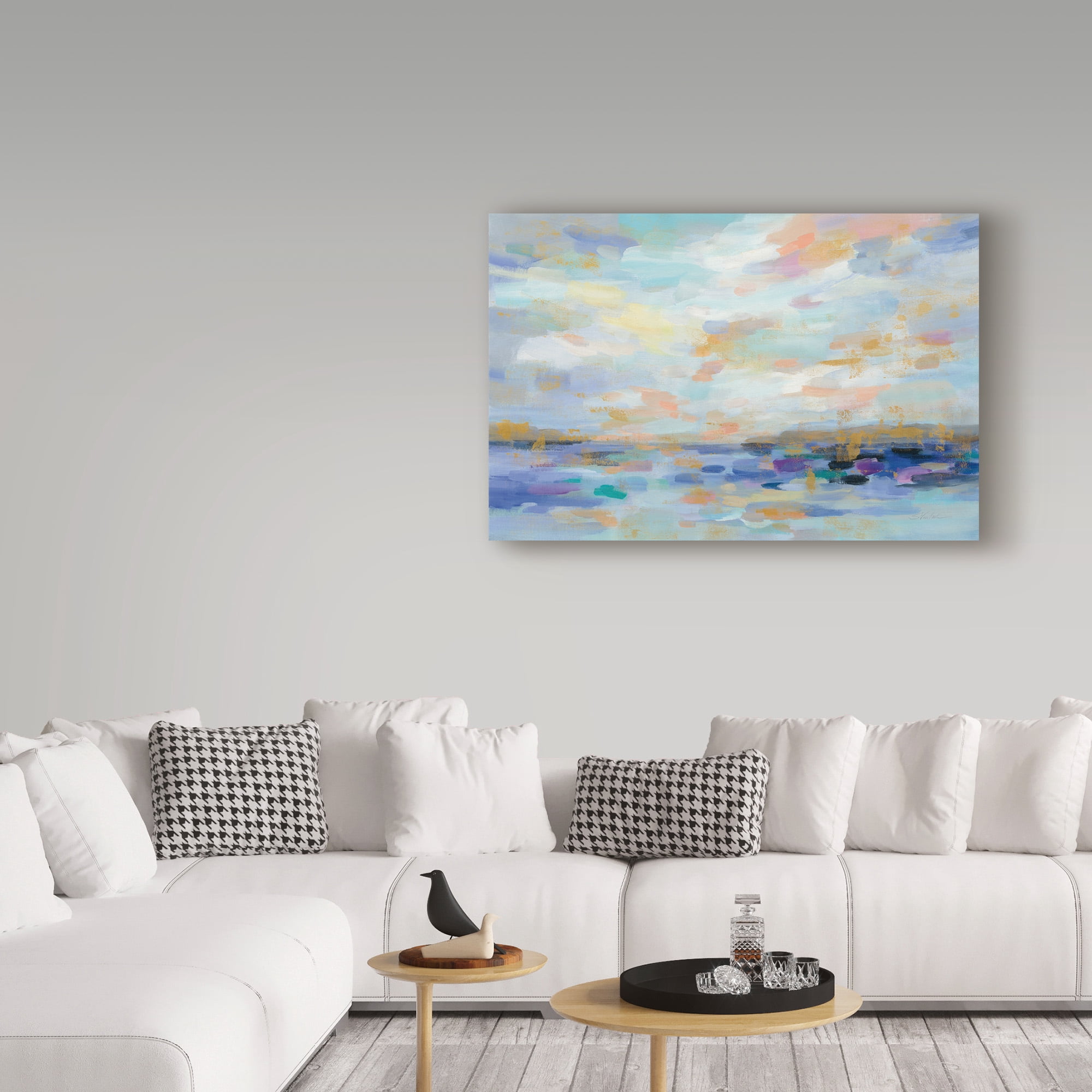 Trademark Fine Art 'Golden Sunrise Pink' Canvas Art by Silvia Vassileva