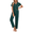 Emerald Green, variant on Pajamas for Women Set Button Up Sleepwear Cute Pjs Ruffle Sleeve Notch Collar Lounge Sets with Long Pants