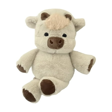17Inch Creative Cute Running Cow Plush Toy Wind-Up Walking Bull Stuffed Animal Novelty Desk Decor for Office Gifts