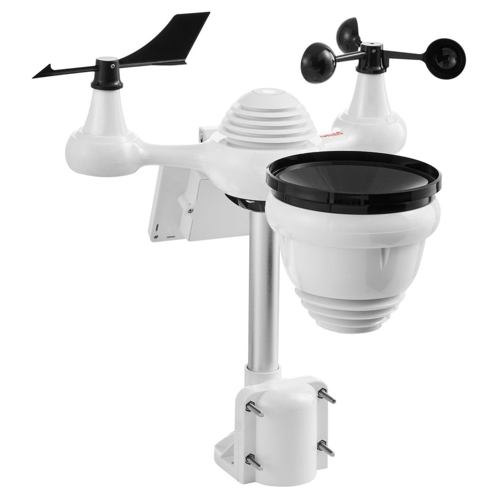7-In-1 Wireless Weather Station with Wi-Fi 7 Tft Color Display Solar-Powered Outdoor Sensor Indoor and Outdoor Monitoring
