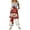 Red, variant on Women Christmas Outfit Stylish Women's Casual Christmas Print Jumpsuit Featuring Functional Side Pockets for Everyday Comfort and Festive Seasonal Wear Red 4XL