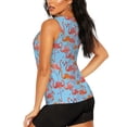 thumbnail image 2 of Goofa Flamingo Printed Womens Workout Tops for Women Sleeveless Yoga Shirts Athletic Running Tank Tops Sleeveless Gym Clothes Workout Apparel-, 2 of 9