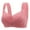 Pink, variant on Front Closure Bras for Women Wireless Seamless Push up Bras Seniors Comfort Breathable Sleep Bras