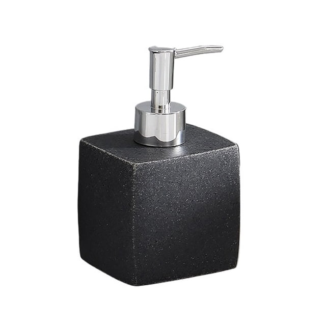 Dispensador de jabón líquido de arena natural for encimera de baño, dispensador de jabón for lavar platos for cocina, 400 ml