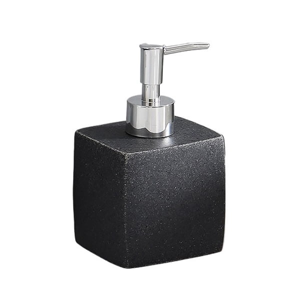 Dispensador de jabón líquido de arena natural for encimera de baño, dispensador de jabón for lavar platos for cocina, 400 ml