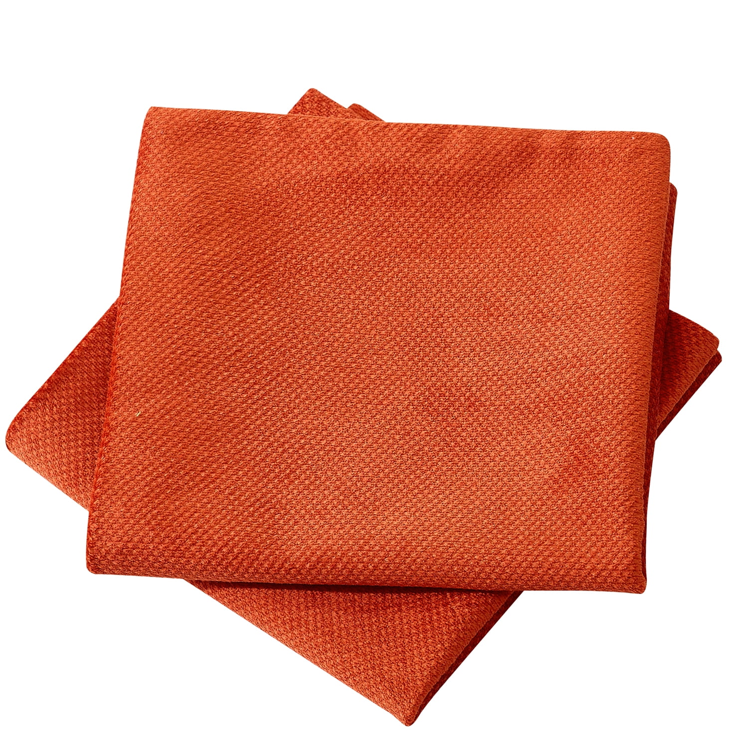 Home Soft Things Milliken Plush Throw Pillow Covers 2 Piece Set - Burnt Orange - 20" x 20"