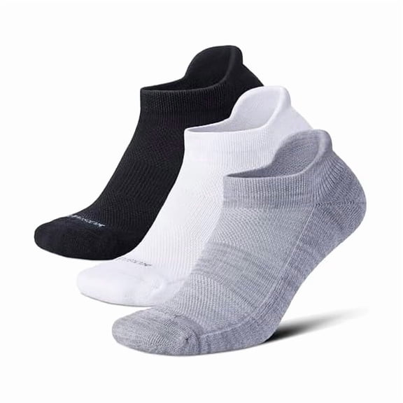 Eryueer Ankle Compression Socks for Women and Men, Bamboo Viscose Low Cut Cushioned Athletic Running Socks