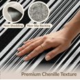 thumbnail image 6 of ODIKA 8'x10' Washable Area Rug Corridor Rectangular Minimalist Parallel Bands Contrasting Striped for Dining Room, Large Office, Lounge, Non-Slip Chair-Friendly Mat, 6 of 7