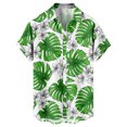 thumbnail image 4 of Hawaiian Shirt For Men, Men's Vintage Button Down Bowling Shirts Short Sleeve Summer Beach Shirt XL, 4 of 5