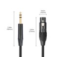 thumbnail image 5 of Cable Interconexión Señal Equilibrada Conector XLR 1M A TRS 1/4 Pulgadas Y 6 35mm, 5 of 5