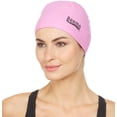 thumbnail image 1 of Beemo Latex Lycra Swim Cap for Long or Short Hair - Stretchable Head Cap - Light Pink, 1 of 1