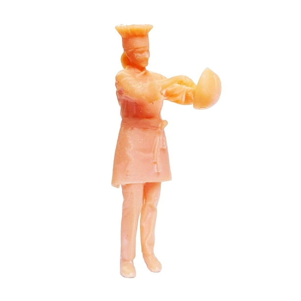1:64 figura adorno de escritorio accesorios de película tren ferrocarril Micro paisaje diseño DIY proyectos resina miniatura personas modelo figuritas chef de refrescos Baoblaze Figuras de dioramas